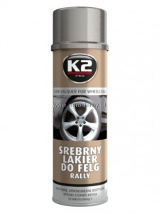 K2 Spray Srebrny do felg Rally 500ml 
