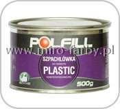 Szpachel Polfill Plastic do tworzyw.0,5kg z utw.