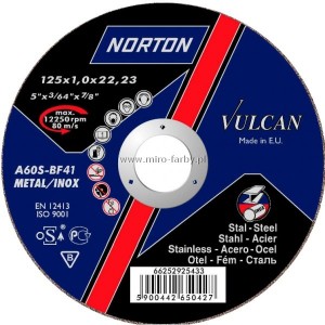 Tarcza do stali paska 41-125x3,0 NORTON-Vulcan 