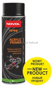 Novol spray-Podkad akryl.Czarny 500ml 