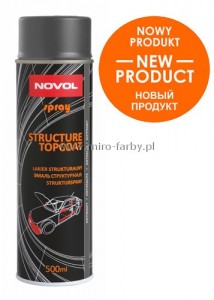 Novol spray-Lak.struktur.Czarny 500ml 