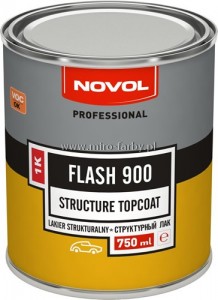 NOVOL FLASH 900 lakier strukturalny czarny 0,75L