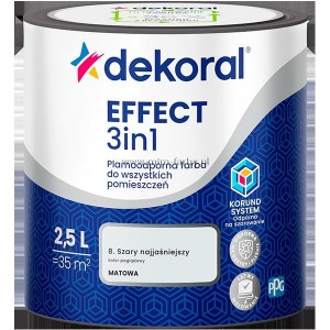 Effect 3in1-Czarny 2,5L Dekoral 
