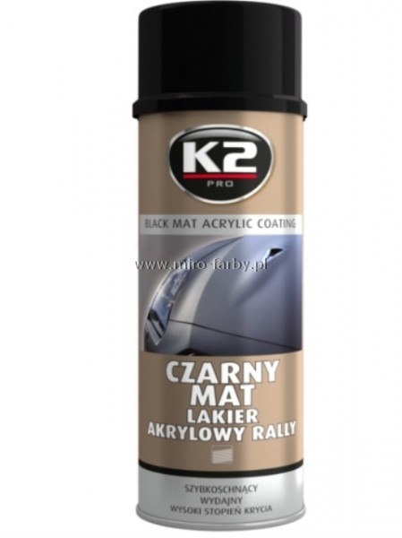 K2 Spray Czarny mat Rally 500ml B