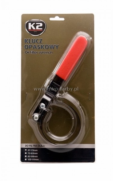K2 klucz opaskowy do filtra oleju  57- 73mm B