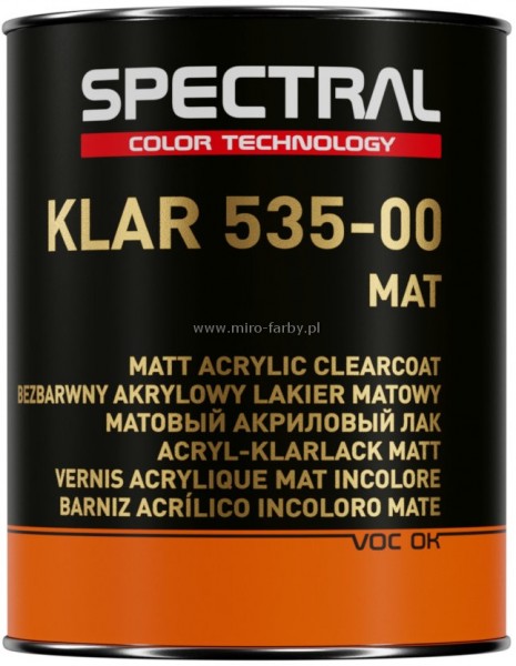 Spectral   lakier Klar 535-00 MAT op.1L B 