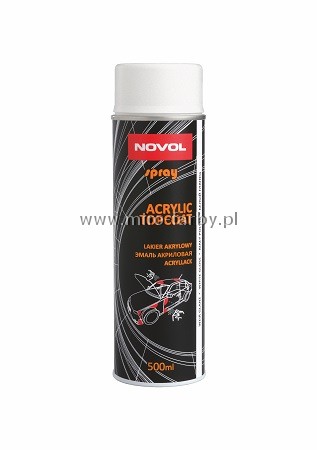 Novol spray-Lak.akryl.Czarny mat 500ml B
