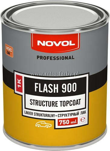 NOVOL FLASH 900 lakier strukturalny czarny 0,75LB