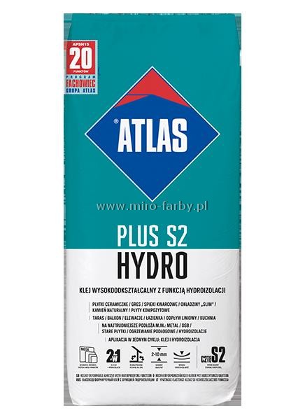 Klej Atlas Plus S2 HYDRO 15kg z f.hydroizolacjiW