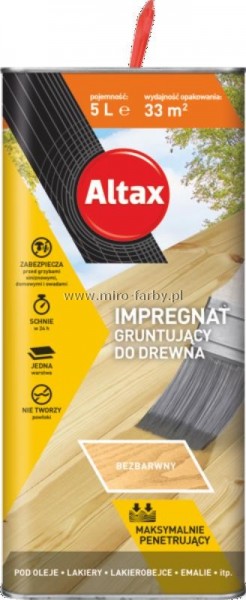 ALTAX  Impregnat gruntujcy do dr. 5L W 