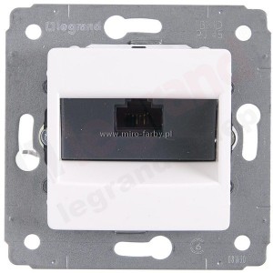 Legrand-Cariva-krem-Gniazdo RJ45x1 bez ramki