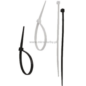 DEDRA Opaski zacisk.nylon.b.3,6x300mm,op.100szt.