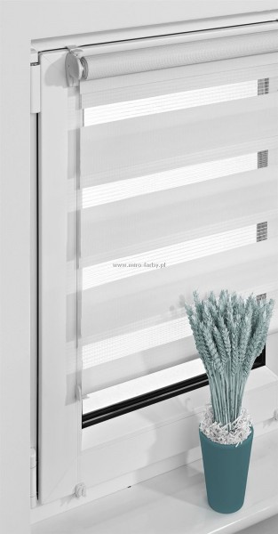 Roleta MINI Zebra biały 69x210cm balkon.VidellaB
