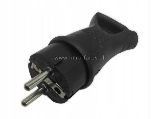 Wtyczka WT-30GU gumowa z uchwytem Elgotech B