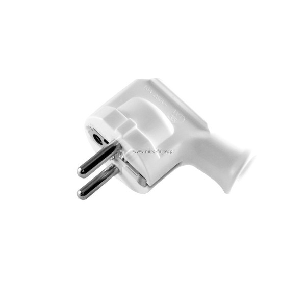 Wtyczka WT-35 bia�a z uziemieniem Elgotech B