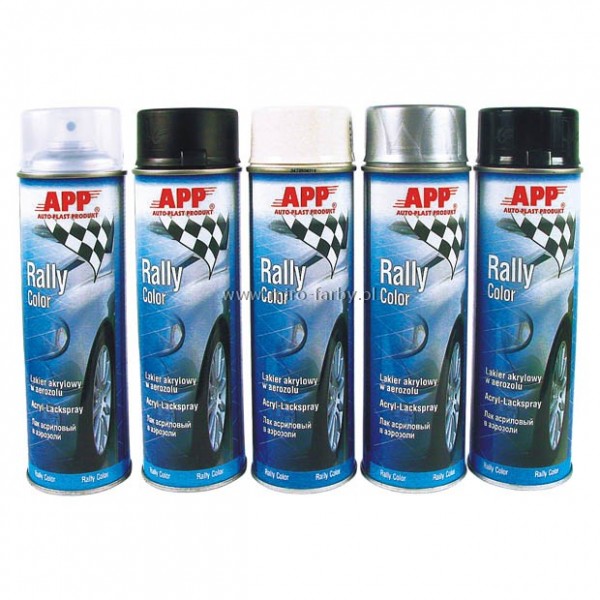 Spray APP Rally srebrny do felg-karton 6x500ml W