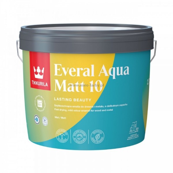 Tikkurila Everal Aqua Matt 10 baza A 9L PRZECENA