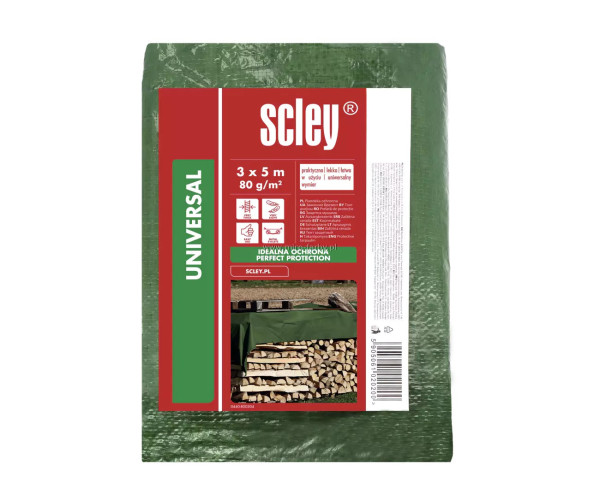 Plandeka 0440-800304 zielona 3x5m (80g/m2) B