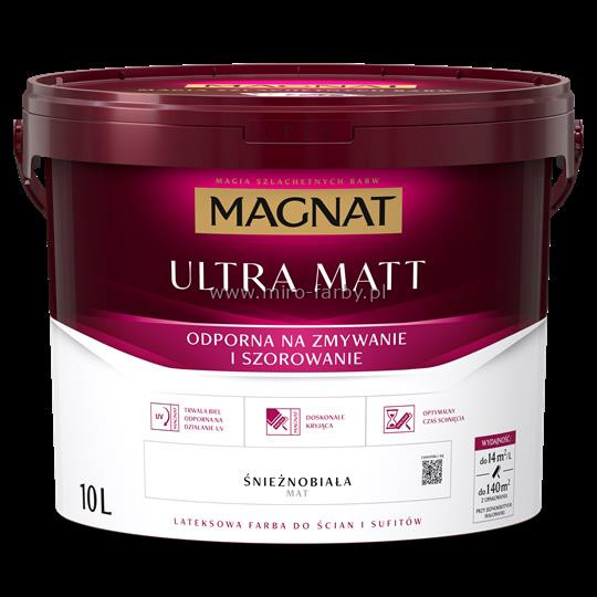 MAGNAT Ultra Matt biała 10L lateks.W