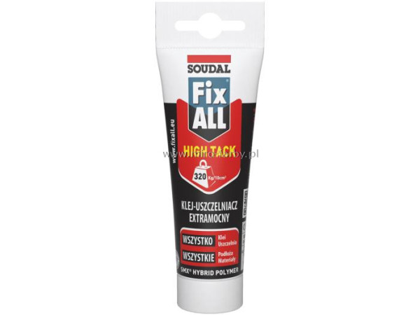Fix ALL High Tack 125ml-klej-uszcz.biay SoudalW
