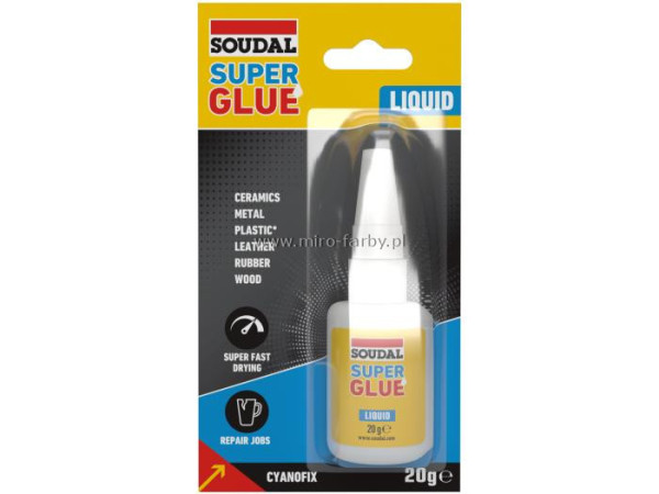 Klej Soudal Super Glue Liquid 20g W