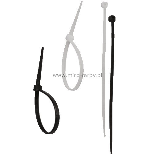 DEDRA Opaski zacisk.nylon.b.3,6x300mm,op.100szt.B