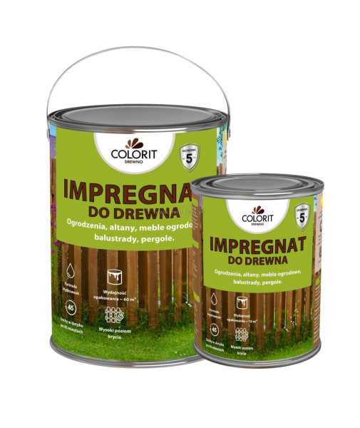 COLORIT impregnat do drewna-Mahoń 4,5L W