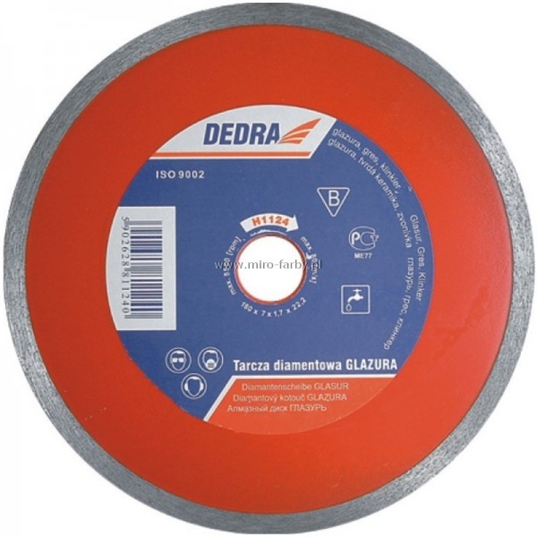 Tarcza diament.125mm DEDRA glazura H1122 B